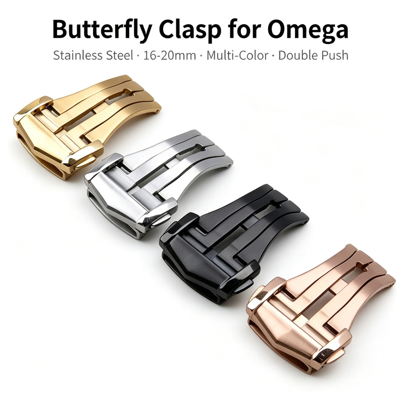 Butterfly Clasp Deployant - Gesper kupu-kupu baja tahan karat untuk