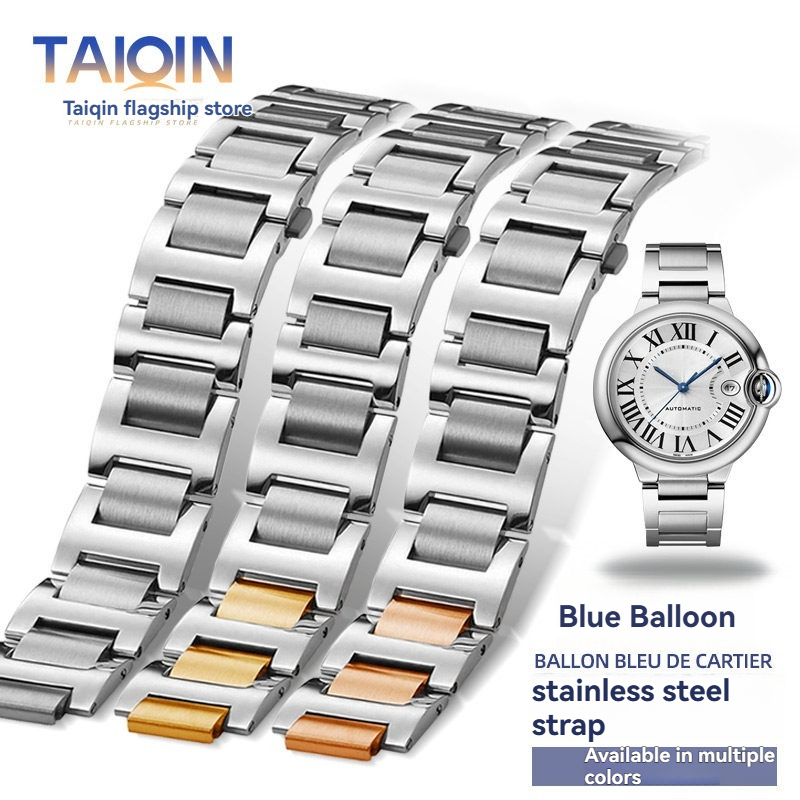 Cartier Watch Ballon Bleu - Tali baja tahan karat dengan antarmuka