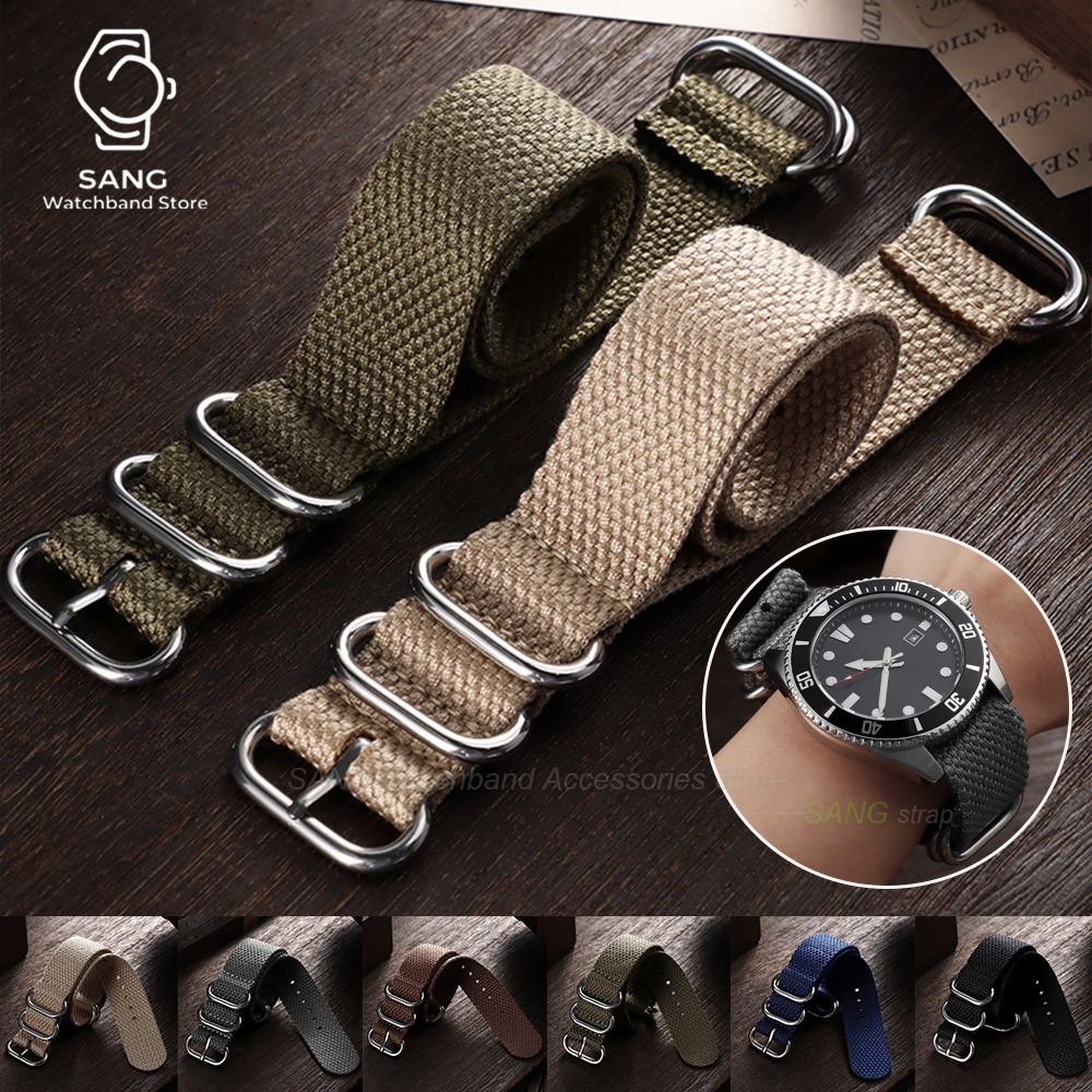 Perlon Strap Woven - 20mm 22mm untuk Perlon, untuk Tali