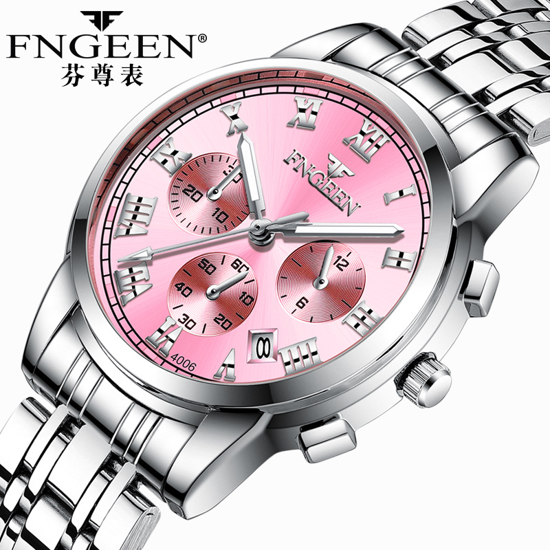 FNGEEN jam tangan Quartz wanit - Stainless Bracelet Diver ulasan dan harga