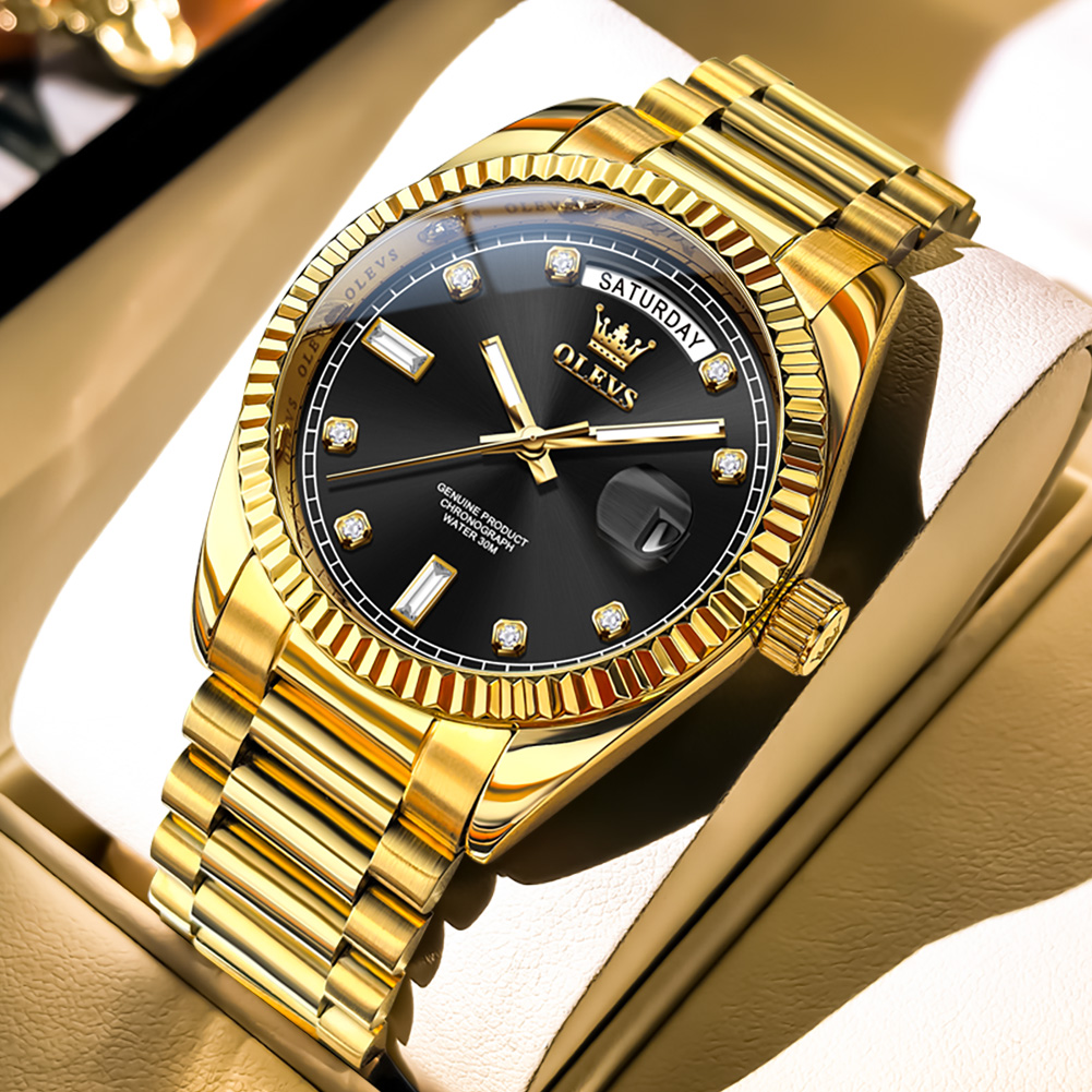 OLEVS Jam Tangan Mekanis Otoma - Rolex Watch Submariner ulasan dan harga