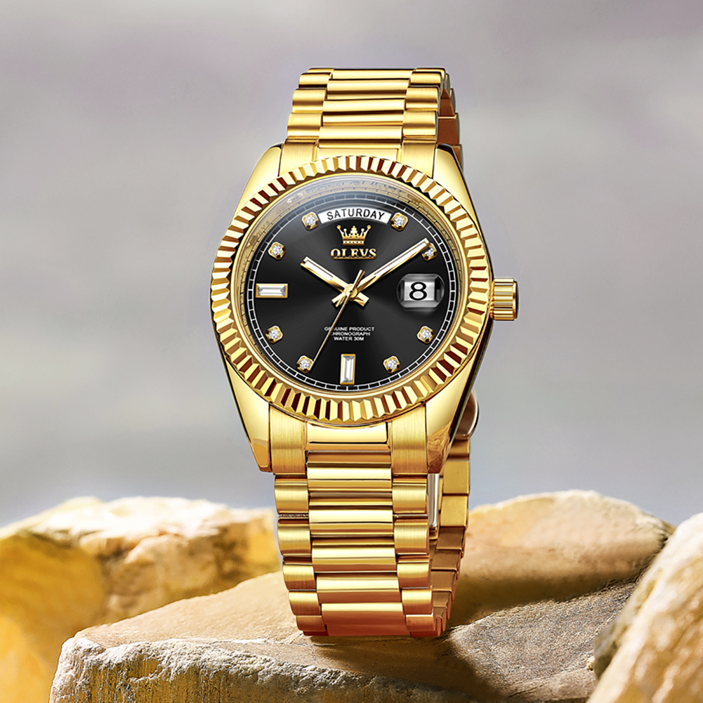OLEVS Jam Tangan Mekanis Otoma - Rolex Watch Submariner ulasan dan harga