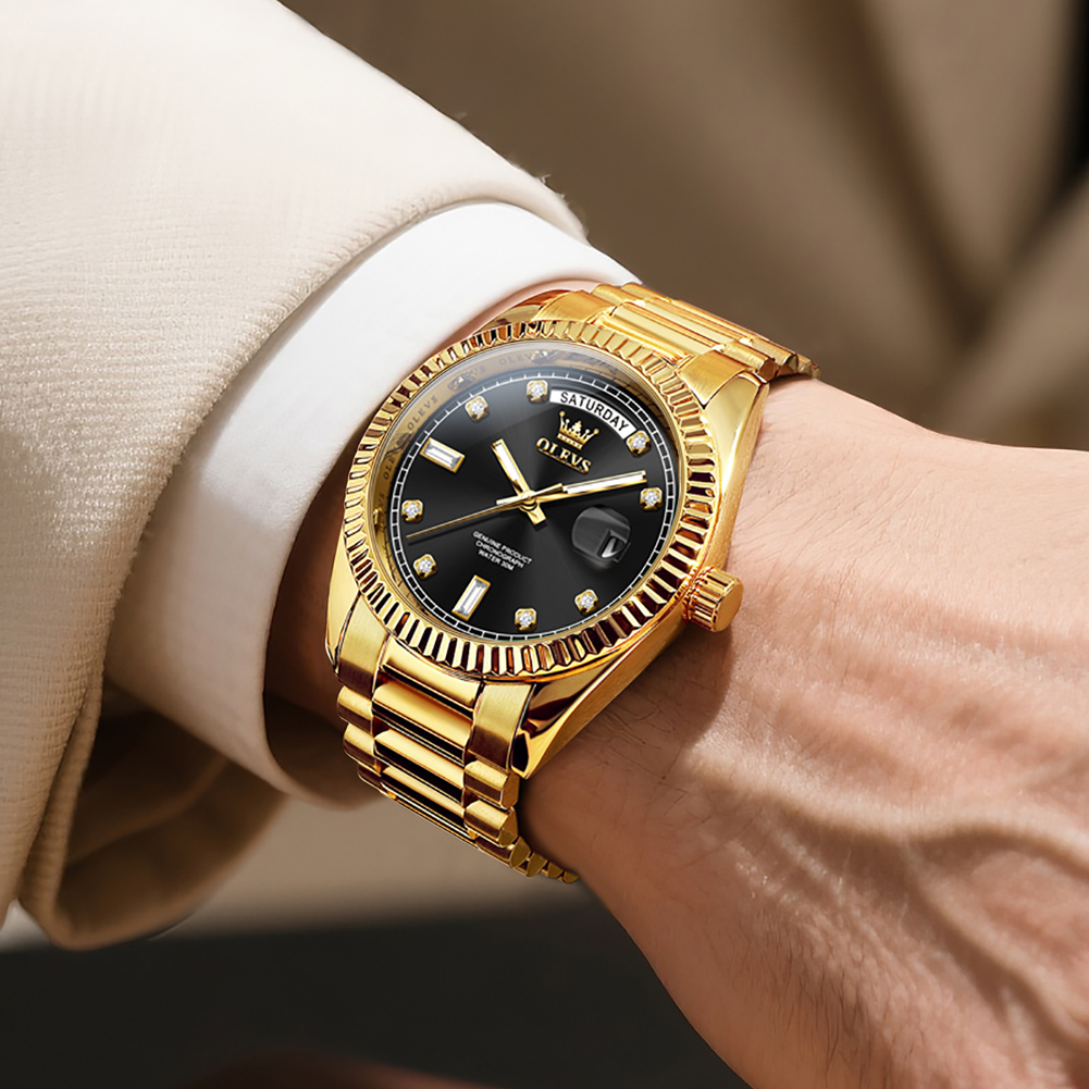 OLEVS Jam Tangan Mekanis Otoma - Rolex Watch Submariner ulasan dan harga