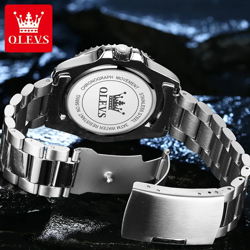 OLEVS Jam Tangan Kuarsa Asli u - Rolex Watch Submariner ulasan dan harga