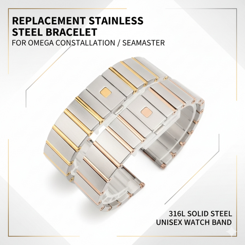 Tali Baja Pengganti 23mm 25mm  - Omega Watch Constellation ulasan dan harga