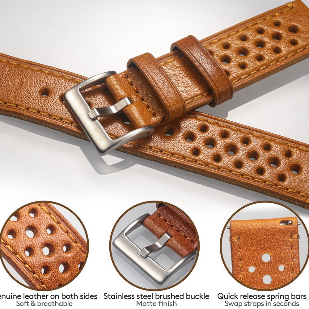 Tali Jam Tangan Kulit Sapi Hem - Canvas Strap Watch ulasan dan harga